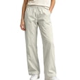 thumbnail image 5 of Women Casual Straight Leg Long Trousers Comfort Daily Wear Pants with Side Pockets Beige XXS, 5 of 7