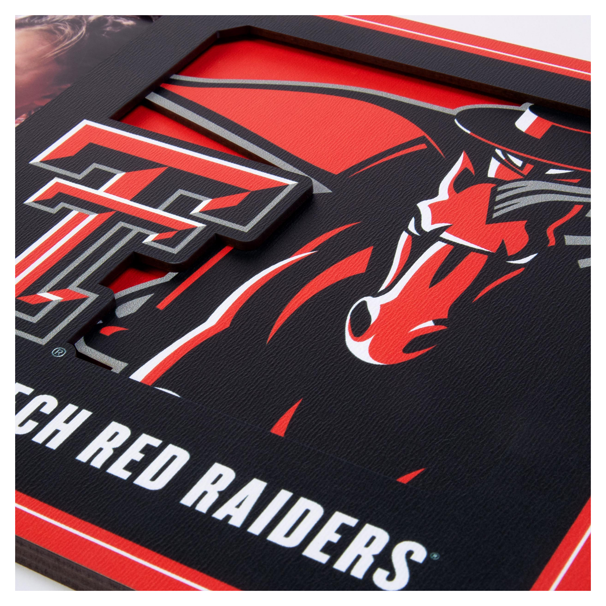 IDNA Texas Tech Red Raiders 3D Logo Series Picture Frame