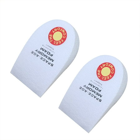 

NICEXMAS Men s Memory Heel Memory Heel Cushion (White) - pair