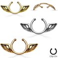 thumbnail image 1 of Non-Piercing Nipple Clip - Angel Wings Design - 3 Colors Available - Sold Each, 1 of 2