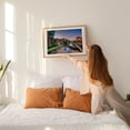 thumbnail image 2 of Nightfall on The Reedy - Greenville South Carolina Photography Oak Framed Wall Art Print 16 x 20 inches, 2 of 6