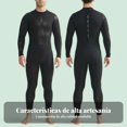 thumbnail image 4 of Abbraccia Traje de neopreno 3mm grueso, cuerpo completo, térmico, unisex, buceo, surf, agua fría, 4 of 6