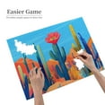 thumbnail image 4 of 500 pcs Desert Cactus 500 Piece Wooden Puzzles,Stunningly Vibrant Colors,Funny Desert Cactus Puzzle 500 Piece,for Cactus Lovers Gifts,Vibrant Design,Creative Activity Hobbies for Adults,Fun Puzzle, 4 of 6