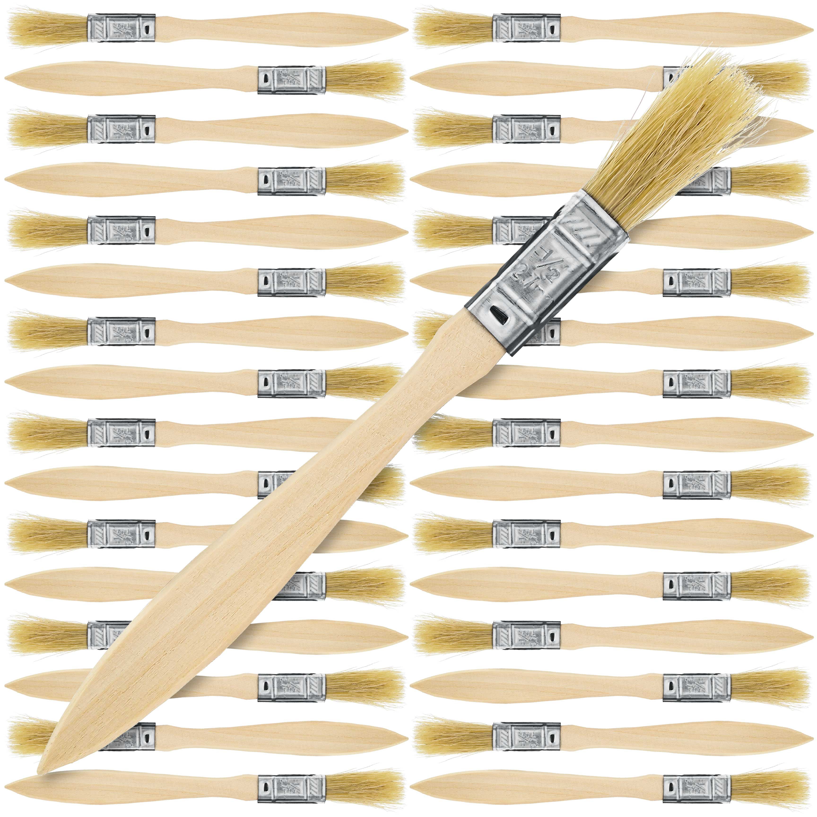 US Art Supply 36 Pack of 1/2 inch Paint and Chip Paint Brushes for Paint, Stains, Varnishes, Glues, and Gesso