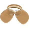 thumbnail image 2 of Sombreros de sol para mujer Sombrero de ala ancha para mujer de moda Sombrero de visera de paja enrollable, 2 of 5