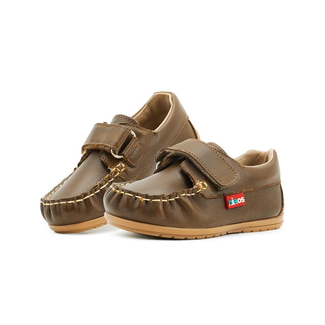 Zapato Mocasin Para Niño Clasico Formal Ceremonia Camel cafe 12