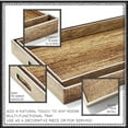 thumbnail image 6 of American Atelier, Poplar with White Rim, Polypropylene Rectangular Serving Tray with Handles, 2 Set, 6 of 6