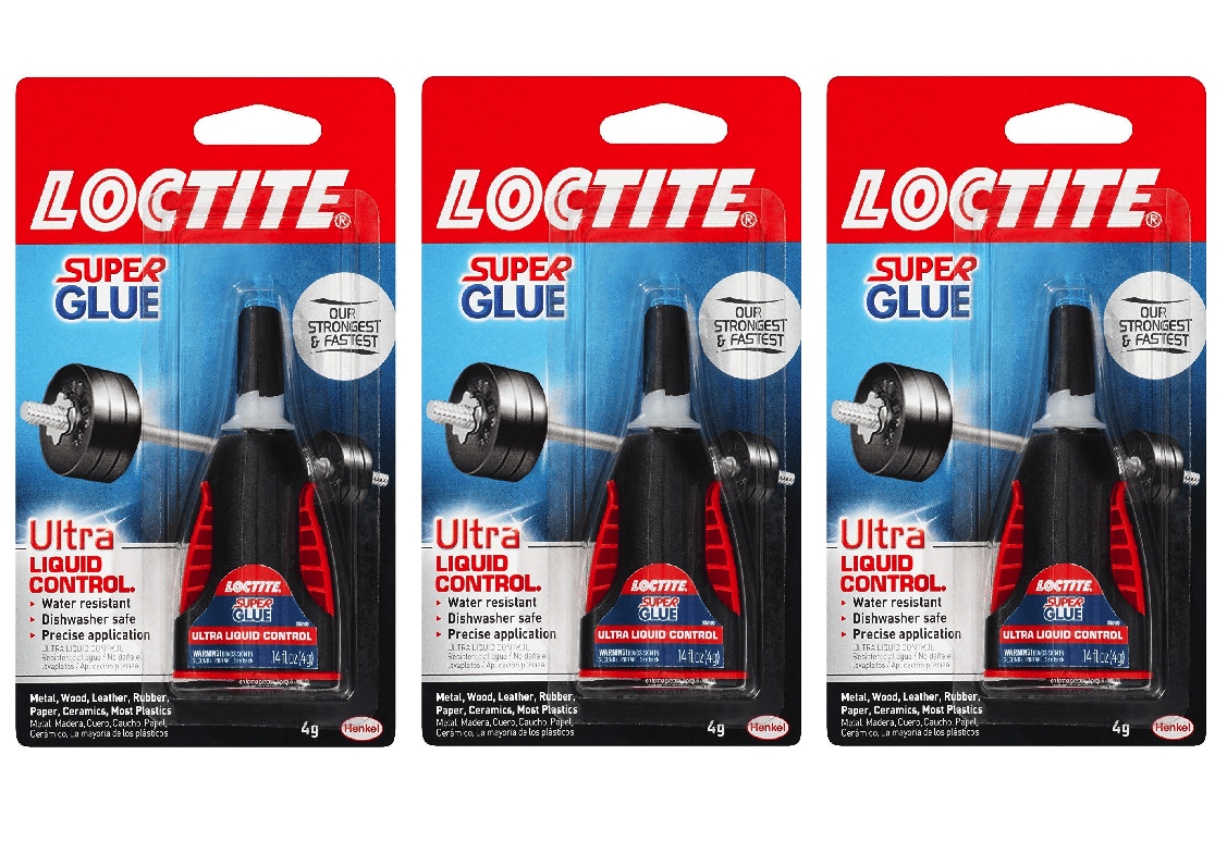 Loctite 1647358 Ultra Liquid Control Super Glue 4 Gram (3 Pack