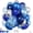 Blue Silver, variant on Ocean Themed Party Balloons, 12 Inches Turquoise Teal Blue Clear Metallic Balloons for Ocean Shark Sea Themed Pool Party Baby Shower Birthday Beach Decorations