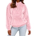 thumbnail image 5 of Sewkxo Cat Pouch Hoodie Pet Carrier Hoodies Women Oversized Kangaroo Pocket Lightweight Sweatshirts,Pink XL, 5 of 7
