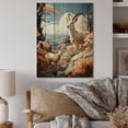 thumbnail image 2 of Designart "Explorer Pastoral Goat Mountain wall art II" Animals Print on Natural Pine Wood, 2 of 5