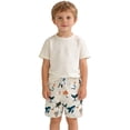 thumbnail image 3 of Ticikt Boys Swim Trunks with Ocean Animal and Plaid Print Beach Swimwear for Toddler and Kids, 3 of 4