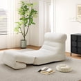thumbnail image 6 of CONCETTA 3 in 1 Folding Sofa, Convertible Portable Single Bed with Back Support for Living Room Bedroom Lounge, White, 6 of 8