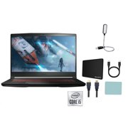 MSI GF63 Thin 15.6" Gaming Laptop, FHD 144Hz, Intel Core i5-11400H, NVIDIA GeForce RTX 3050, 12GB Memory, 512GB NVMe SSD, Windows 11 Home, Black + Accessories