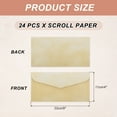thumbnail image 2 of 24 Packs Envelopes Vintage Aged Paper Golden Yellow-9 x 4 Inch for Letter Writing, Invitations, 2 of 6