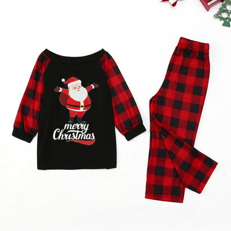 

Christmas Gifts Christmas Pajamas for Family Xmas Pajamas Pjs Sleepwear Outfits Matching Set Polyester Black 2 Years