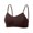 Coffee bra for women, variant on ATOYSOY Natural Fiber Wireless Bralette No Underwire Thin Shoulder Strap Ruched Bust Seamless Thin Soft Support Bra For Women Solid Color Everyday Casual Outfit