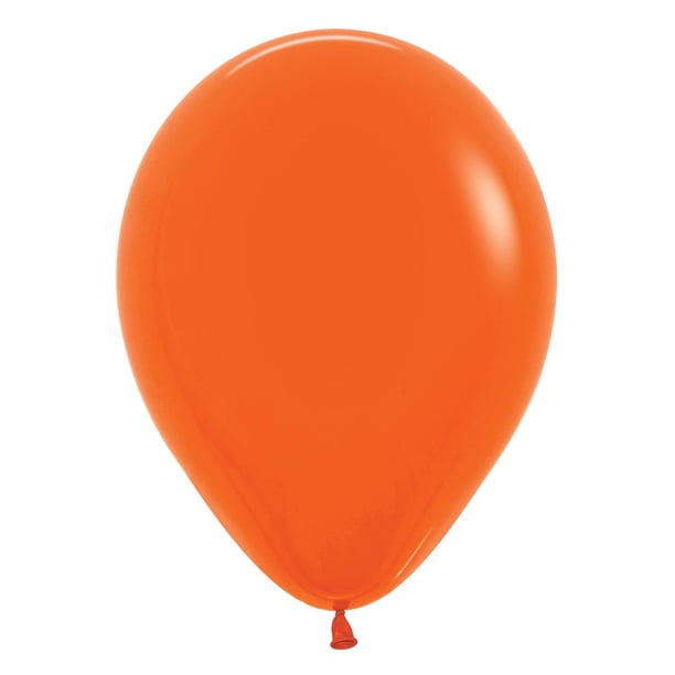 Amscan - Globos Sempertex de Látex - Pack de 25 (Naranja)
