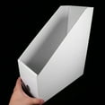 thumbnail image 5 of File Storage Box Office Supplies Book Shelves Bookcase Folder Holder Paper White, 5 of 6