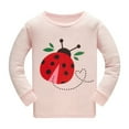 thumbnail image 3 of WIBACKER 1-10 Year Girls' 2-Piece Pajamas Set Long Sleeve Sleepwear Pjs 100% Cotton For Kids and Toddler Girls - Ladybug, 3 of 8