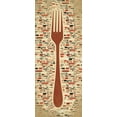 thumbnail image 2 of Grey, Jace 12x24 Gold Ornate Wood Framed with Double Matting Museum Art Print Titled - Fork, 2 of 4