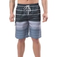thumbnail image 1 of Men's Swim Trunks, Quick Dry Board Shorts, Colorful Stripe Swimming Shorts, 1 of 6