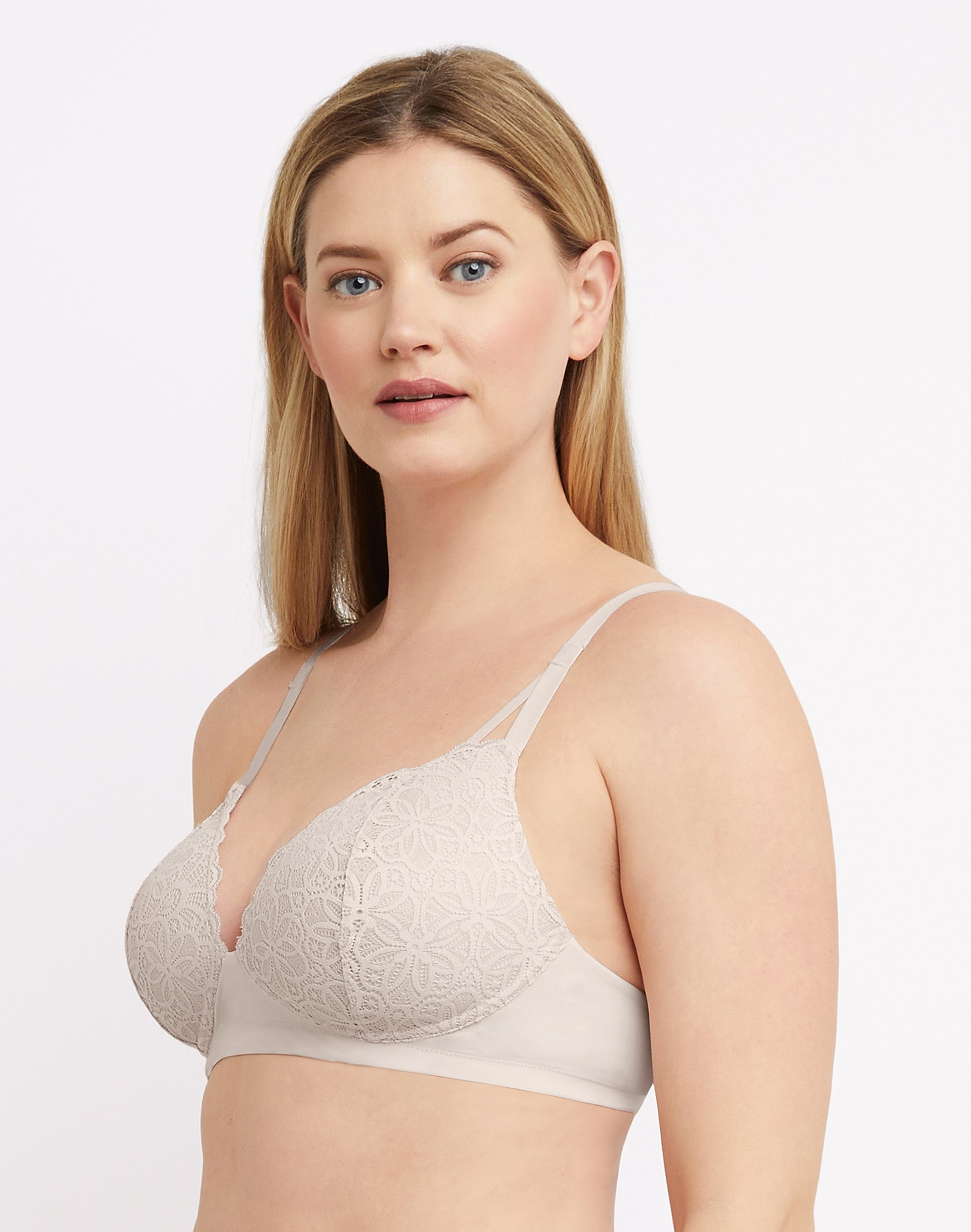 Women's Maidenform DM2314 Soft Support Wirefree Bra (Sandshell 2X)