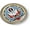 Semi-Flexible Aluminum Bezel, variant on Korean War Veteran 3D Domed CAR Emblem Badge Sticker Flexible Round