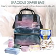 thumbnail image 5 of Balery Boat Lighthouse Storm Waves Mummy Backpack - Waterproof Twill Canvas, Large Capacity Diaper Bag with Multiple Pockets and Adjustable Straps, 5 of 6