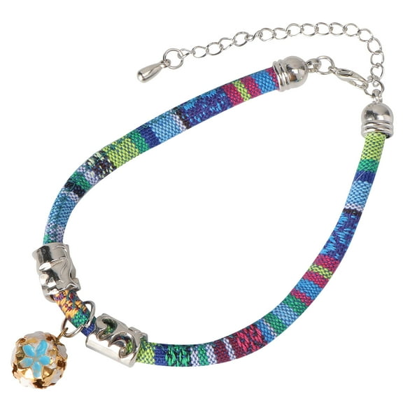 MUSEYA 1pc Breakaway Safety Collar for Cats with Bell Easy to Use Pet Necklace for Kittens