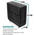 thumbnail image 2 of Housse de Rangement pour Lit Escamotable - Pliable, Protecteur Universel Imperméable avec Fermeture Éclair, Cordon de Serrage Ajustable Robuste L39 x15 x44.9, 2 of 5