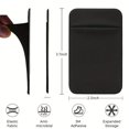 thumbnail image 4 of Luxury Phone Back Slot Card Holder Wallet Case For IPhone 14 Plus 13 12 11 Pro Max X XR XS Samsung S23 S22 S21 Xiaomi Sticker Silicone Cover Pouch Business Credit Card Pocket, 4 of 5