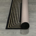 thumbnail image 5 of Ottomanson Machine Washable Non-Slip Rubberback Border 3x5 Indoor Area Rug, 3'3" x 5', Black, 5 of 9