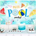thumbnail image 2 of Pool Party Banner for Pool Party Decorations, Pizza Backdrop, Swim Party Supplies, 2 of 6