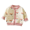 thumbnail image 4 of UngA kids Baby Cardigan Cable Knit Toddler Cardigan Long Sleeve Fall Winter Open Front Knit Sweaters for Girls Boys (Light Pink,18-24 Months), 4 of 4