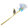 thumbnail image 3 of Moyic 2021 nueva flor artificial lámina dorada rosa boda aniversario flor falsa decoración de fiesta Decoración rosa de oro sin luz Moyic HA005998-01B, 3 of 6