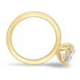 thumbnail image 6 of ESTE ORIGIN 1.50 Ct Round Lab-Grown Diamond Solitaire Engagement Ring – 4 Claw Flush Bezel Accent Band in 10K Yellow Gold for Women, 6 of 7