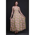 thumbnail image 5 of Bimba Carnation & Daisy Floral Print Women Long Maxi Tube Smocked Bodice Dress-XX-Large, 5 of 7