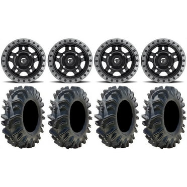 Fuel Anza Black 14" Wheels 29.5" Terminator Tires Polaris RZR XP 1000 / PRO XP / Ranger XP 900/1000