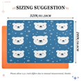 thumbnail image 6 of Yayeee Doormat for Inside 20"x32" Absorbent Low-Profile Washable Non-Slip Rubber Backed Entryway Rug, Blue Polar Bear, 6 of 8