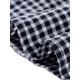 thumbnail image 5 of CAMISA DE OFICINA SIN MANGAS CON VOLANTES Y LAZO PARA MUJERES INSPIRADA EN CHIC, GINGHAM, TAMAÑO S, AZUL OSCURO, 5 of 6