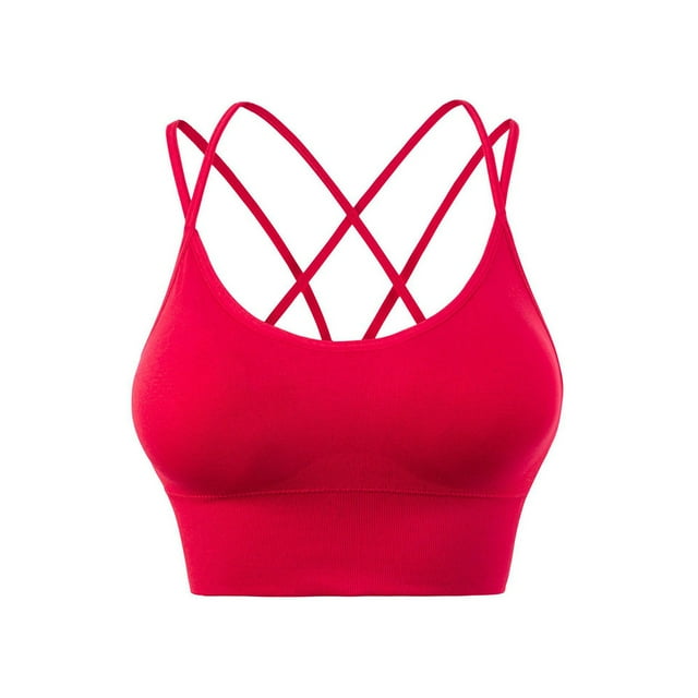 LSLJS Women Yoga Solide Froid Épaule Réservoir Blouse Tops Intimes, Women Sports Bras