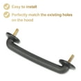 thumbnail image 5 of Black Hold Down Bracket Strap Hood Windshield fit for Jeep Wrangler JK 1997-2018 55176422, 5 of 7
