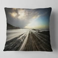 thumbnail image 2 of Designart Surreal Atlantic Ocean Coast - Seashore Photo Throw Pillow - 18x18, 2 of 5