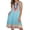 Vintage Blue, variant on Fantaslook Dressy Tank Dress for Women V Neck Button Dresses Floral Beach Sundress with Pockets