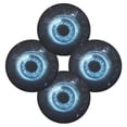 thumbnail image 5 of WOBOGO Blue Iris Pattern Round Placemats Set of 6 Heat Resistant Washable Kitchen Table Decorations 15.4in, 5 of 7