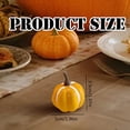 thumbnail image 2 of Artificial Pumpkin plastic Lifelike Pumpkins DIY Craft Halloween Fall Harvest Thanksgiving Table Centerpiece Decoration, 4pcs, 2 of 5