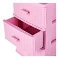 thumbnail image 2 of Cajonera Multiusos Mainstays Plástico Multiusos con 3 Cajones Rosa, 2 of 2