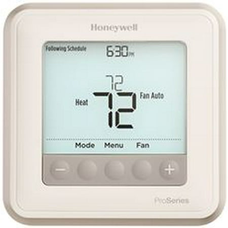 Honeywell T6 Pro Programmable Thermostat, 2 Heat / 1 Cool Heat Pump Or 2 Heat / 2 Cool Conventional