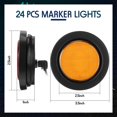 thumbnail image 2 of Clearance Lights Retisee, 24 unidades, 6,35 cm, redondas, 13 LED, 12 V, camión, 2 of 6